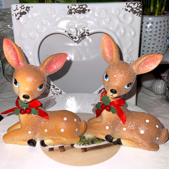2 Sparkly Reindeer Table Decor Set #1 - Picture 12 of 12